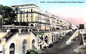 Alger- Boulevard de la Republique et Rampes Magenta